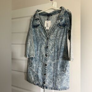 Boohoo Jean Dress Size 10, New with Tags